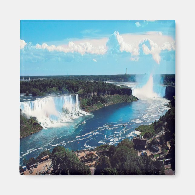 zCA004 NIAGARA FALLS, View, America, Frige Magnet (Front)