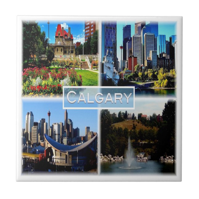 zCA006 CALGARY, Mosaic, Alberta, Canada, Ceramic Tile (Front)