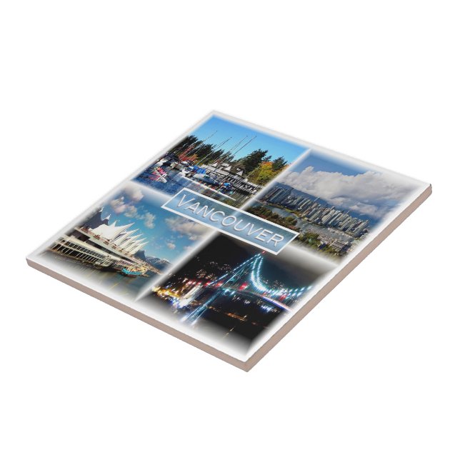 zCA007 VANCOUVER, Stanley Park, Yaletown, Ceramic Tile (Side)