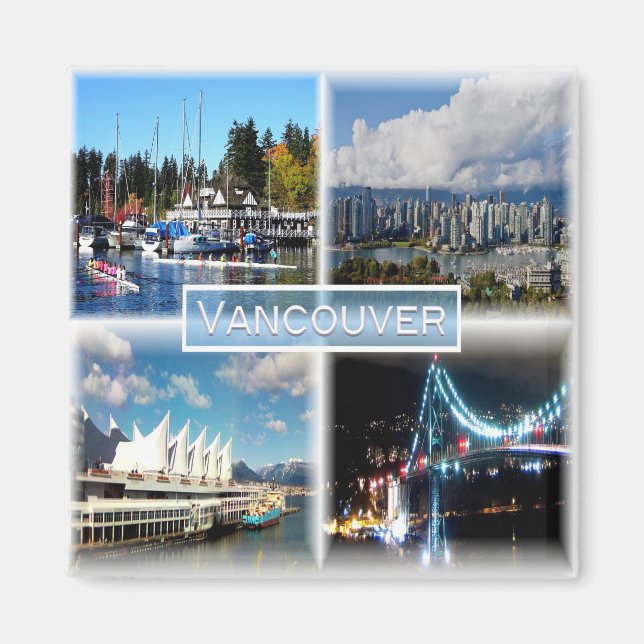 zCA007 VANCOUVER, Stanley Park, Yaletown, Fridge Magnet (Front)