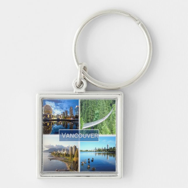 zCA008 VANCOUVER mosaic, Canada, America, Key Ring (Front)