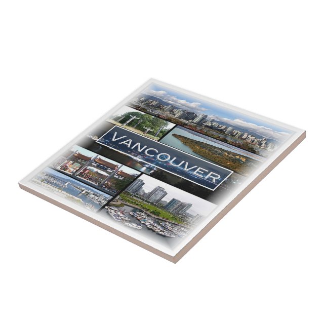 zCA009 mosaic of VANCOUVER in Canada, Ceramic Tile (Side)