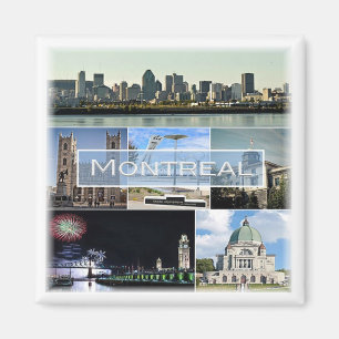 zCA010 MONTREAL, Mosaic, Canada, America, Fridge Magnet