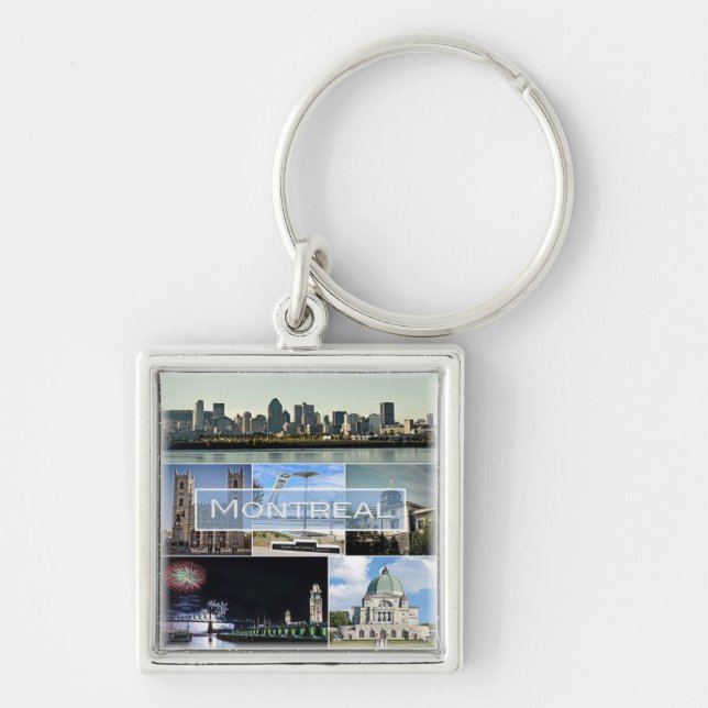 zCA010 MONTREAL, Mosaic, Canada, America, Key Ring (Front)