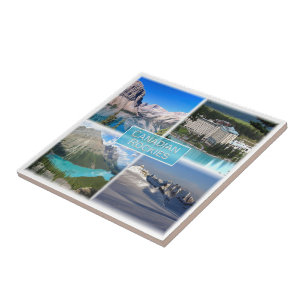 zCA011 CANADIAN ROCKIES, Mosaic, Canada, Ceramic Tile