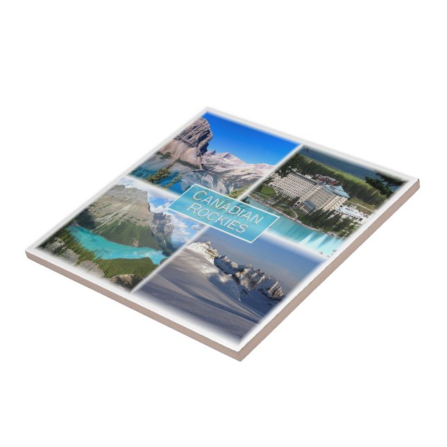 zCA011 CANADIAN ROCKIES, Mosaic, Canada, Ceramic Tile (Side)