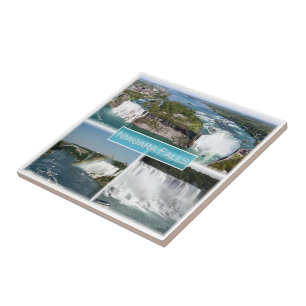zCA012 NIAGARA FALLS from Rainbow bridge, Ceramic Tile