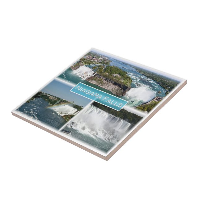 zCA012 NIAGARA FALLS from Rainbow bridge, Ceramic Tile (Side)
