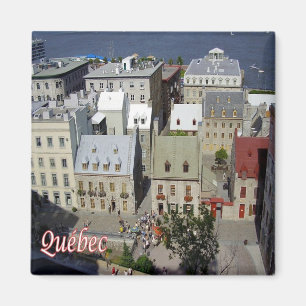 zCA018 QUEBEC City, Aerial View, Canada, Fridge Magnet
