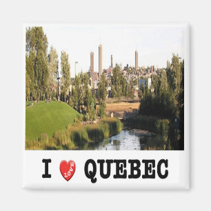 zCA019 QUEBEC I Love, Canada, America, Fridge Magnet