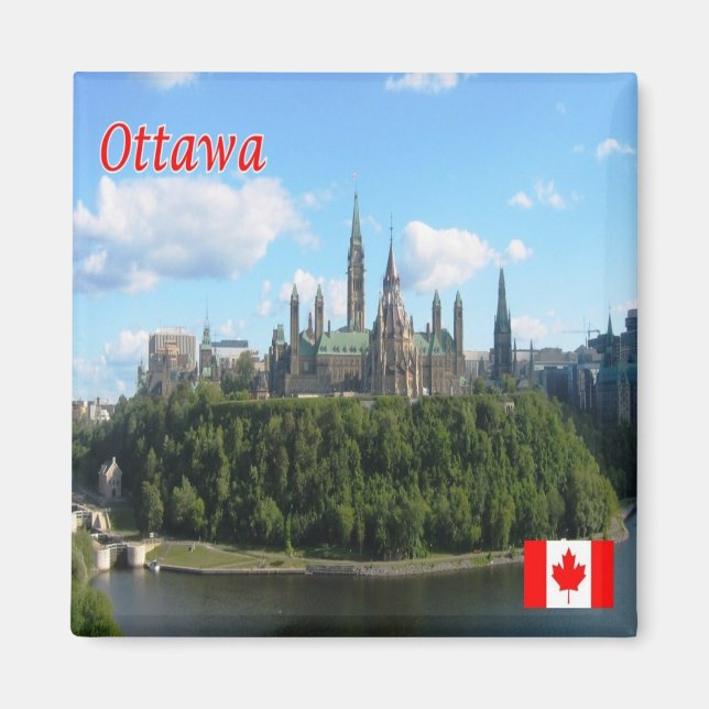 zCA022 OTTAWA Panorama, Canada, America, Fridge Magnet (Front)