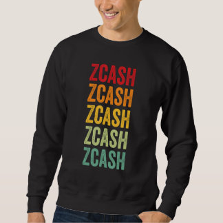 Zcash Crypto Rainbow Text Design Sweatshirt