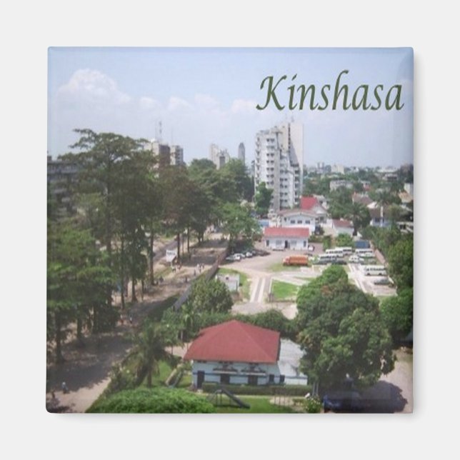 zCD006 KINSHASA, CONGO, Africa, Fridge Magnet (Front)