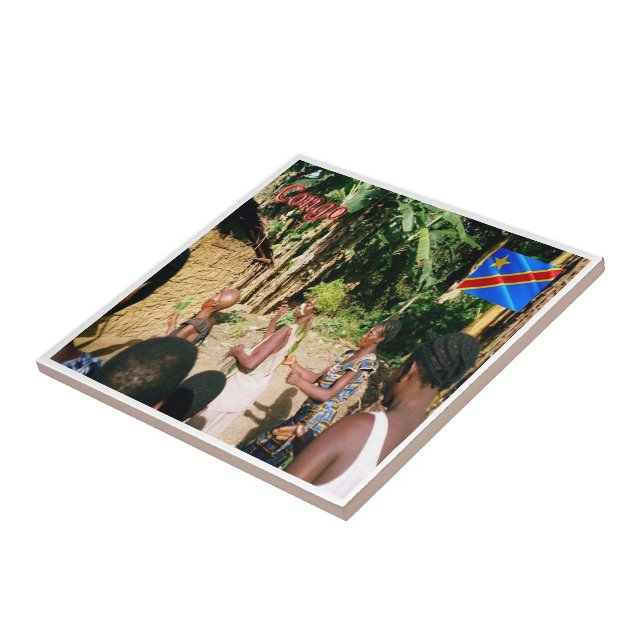 zCD007 CONGO, Africa, Ceramic Tile (Side)
