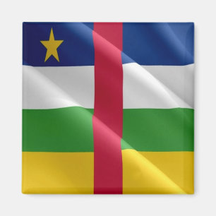 zCF002 CENTRAL AFRICAN REPUBLIC, Flag, Fridge Magnet
