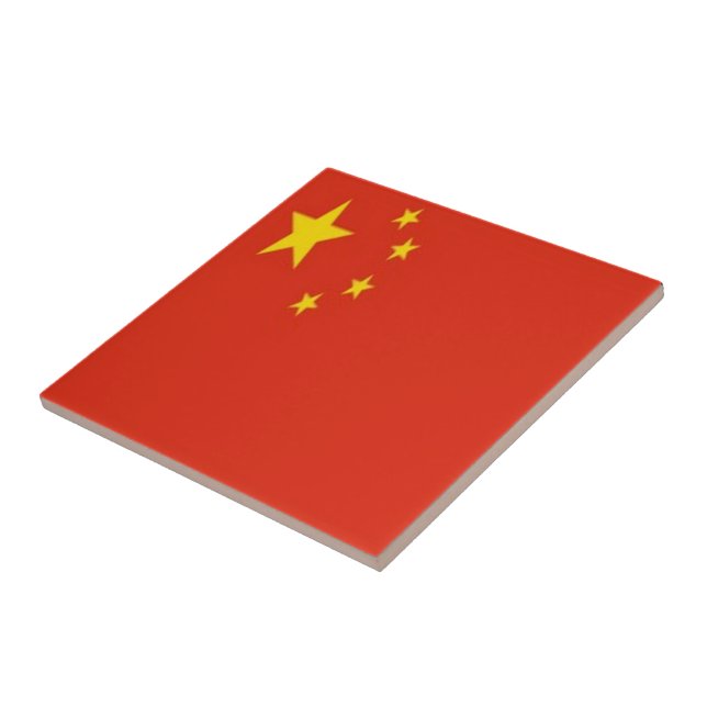 zCH001 Chinese FLAG China PRC, Ceramic Tile (Side)