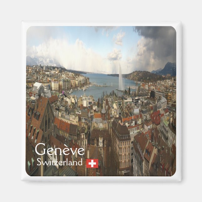 zCH010 GENÈVE Switzerland - Fridge Magnet (Front)