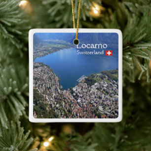 zCH012 LOCARNO. Switzerland, Ceramic Ornament