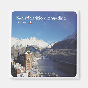 zCH018 SAN MAURIZIO D'ENGADINA Swiss Fridge Magnet