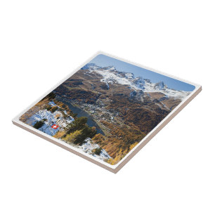 zCH018 SANKT MORITZ Switzerland, Ceramic Tile