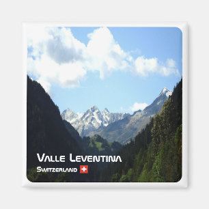 zCH020 LEVENTINA VALLEY Swiss - Fridge Magnet