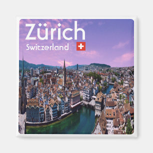 zCH021 ZURICH Switzerland, fridge Magnet