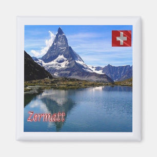 zCH035 ZERMATT Lake See Swiss - Fridge Magnet
