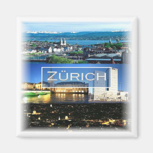 zCH040 ZURICH  Switzerland, Fridge Magnet