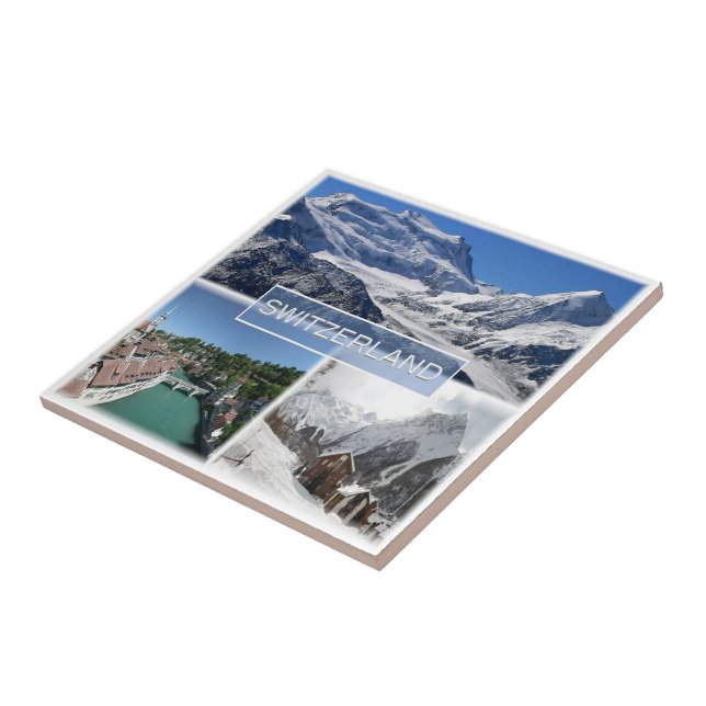 zCH041 Swiss Switzerland, Europe, Ceramic Tile (Side)