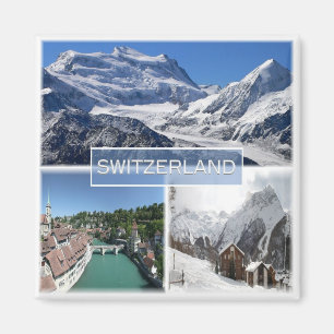 zCH041 Swiss Switzerland, Europe, Fridge Magnet