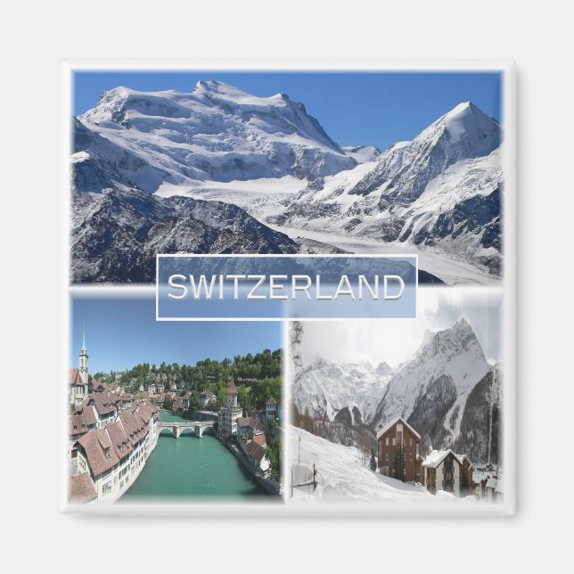 zCH041 Swiss Switzerland, Europe, Fridge Magnet (Front)