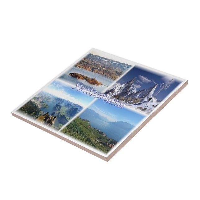 zCH042 Swiss Switzerland, Europe, Ceramic Tile (Side)