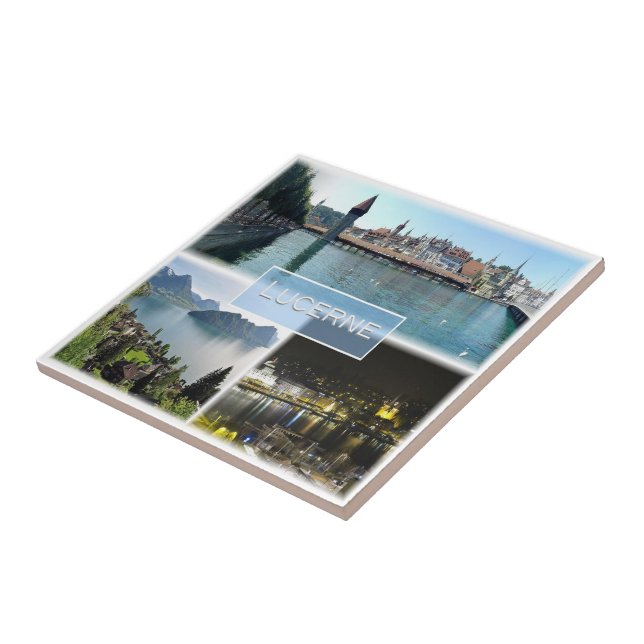 zCH043 LUCERNE Switzerland, Ceramic Tile (Side)