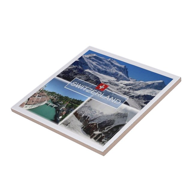 zCH052 SWISS SWITZERLAND Mosaic - Ceramic Tile (Side)