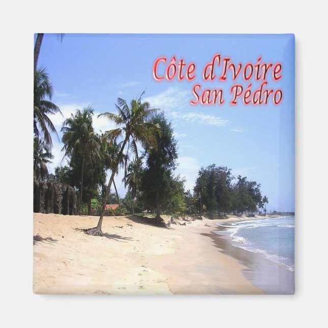 zCI006 SAN PEDRO, Ivory Coast, Africa, Fridge Magnet (Front)