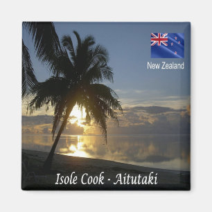 zCK011 AITUTAKI, COOK ISLAND, Oceania, Fridge Magnet