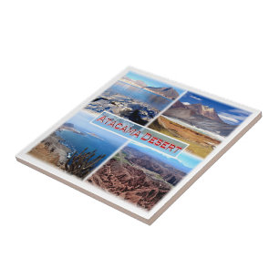 zCL003 ATACAMA DESERT, Mosaic, Chile, Ceramic Tile