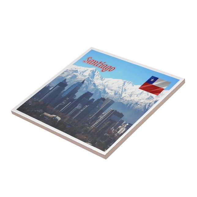 zCL018 SANTIAGO Skyline, America, Ceramic Tile (Side)