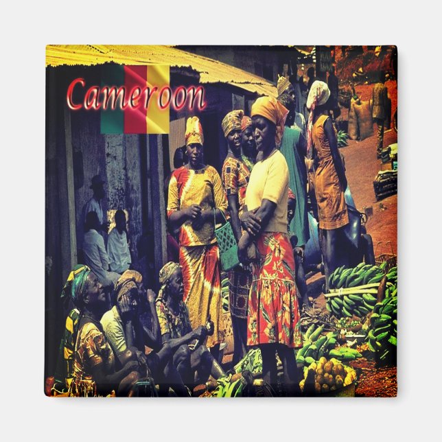 zCM016 CAMEROON, Women, Africa, Fridge Magnet (Front)