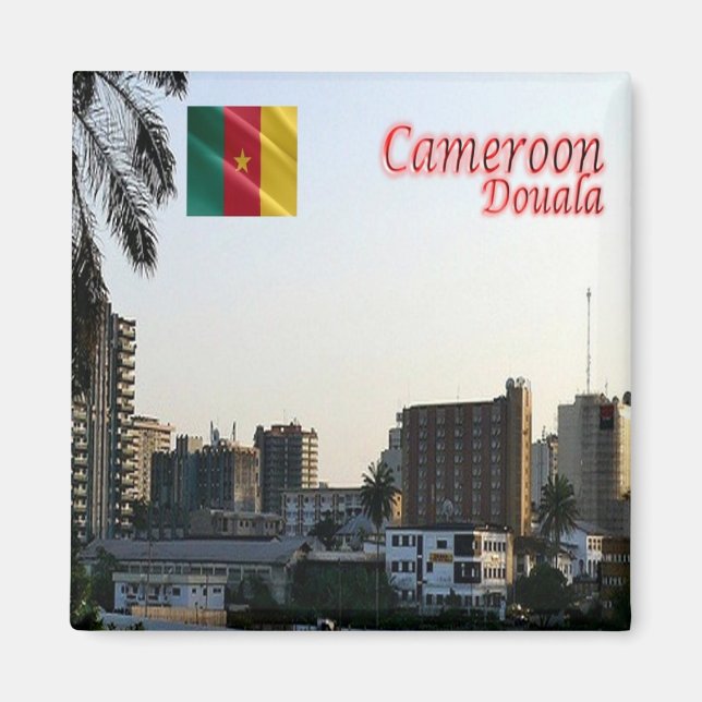 zCM019 DOUALA, Cameroon, Africa, Fridge Magnet (Front)