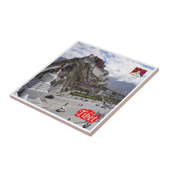 zCN022 TIBET, China, Asia, Ceramic Tile (Side)