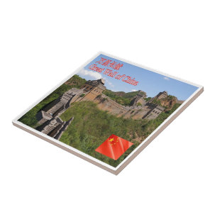 zCN026 GREAT WALL OF CHINA, PRC, Souvenir Ceramic Tile