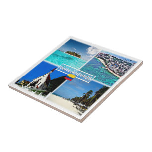 zCO003 SAN ANDRES, Mosaic, Colombia, Ceramic Tile