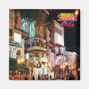 zCO006 BOGOTA' at Night, Colombia, America, Fridge Magnet