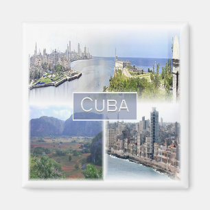 zCU005 CUBA, Mosaic, America, Fridge Magnet