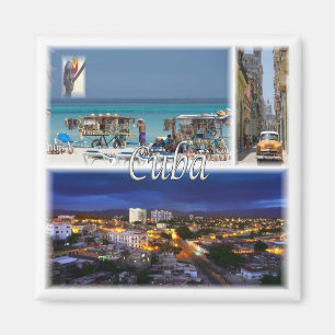 zCU006 CUBA, Mosaic, America, Fridge Magnet