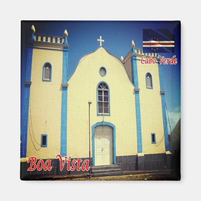 zCV004 BOA VISTA, Church of Santa Isabel, Fridge Magnet (Front)