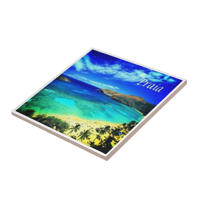 ZCV014  PRAIA, Panorama,Cape Verde, Africa, Ceramic Tile (Side)