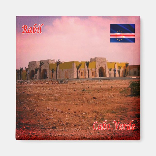 zCV016 RABIL Airpor, Cape Verde, Africa, Fridge Magnet (Front)