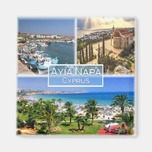 zCY003 AYIA NAPA Harbor Nelia - Cyprus - Fridge Magnet